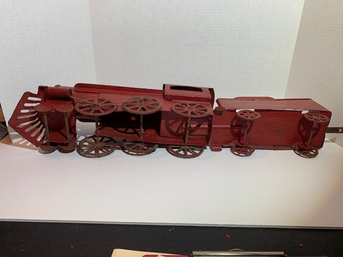 ANTIQUE TOY LOCOMOTIVE & COAL CAR 