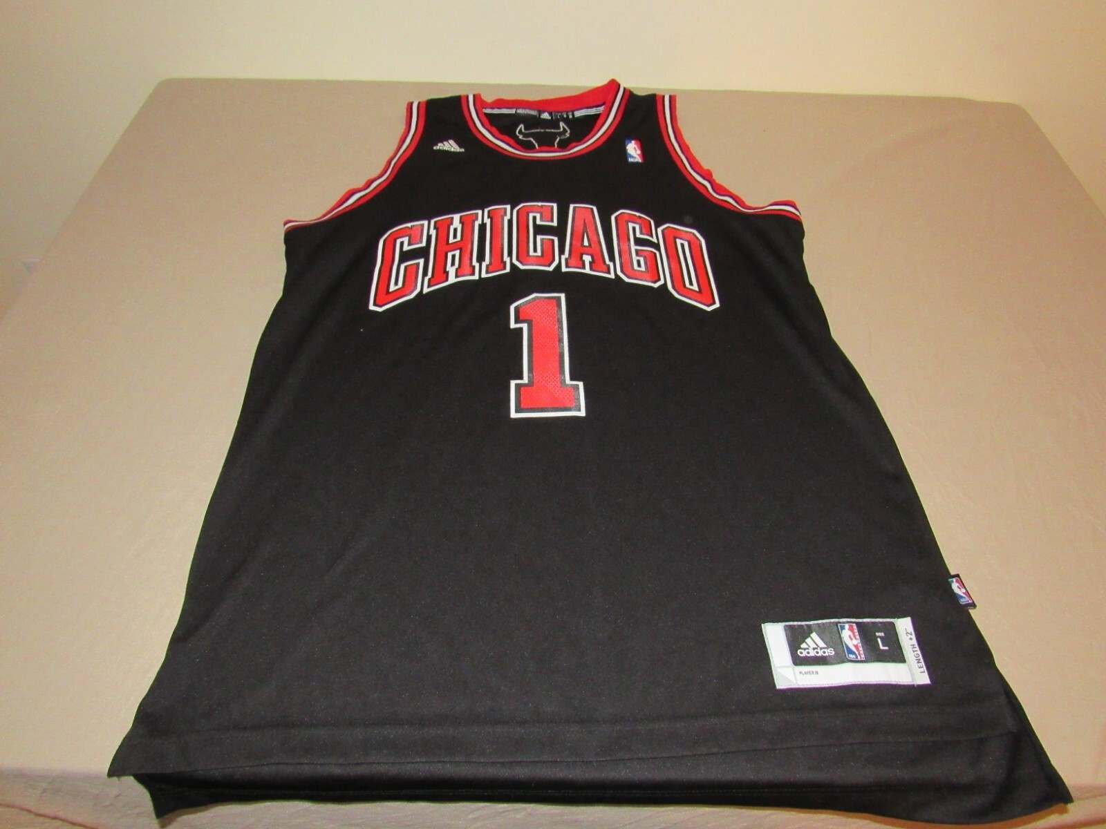 derrick rose bulls jersey large