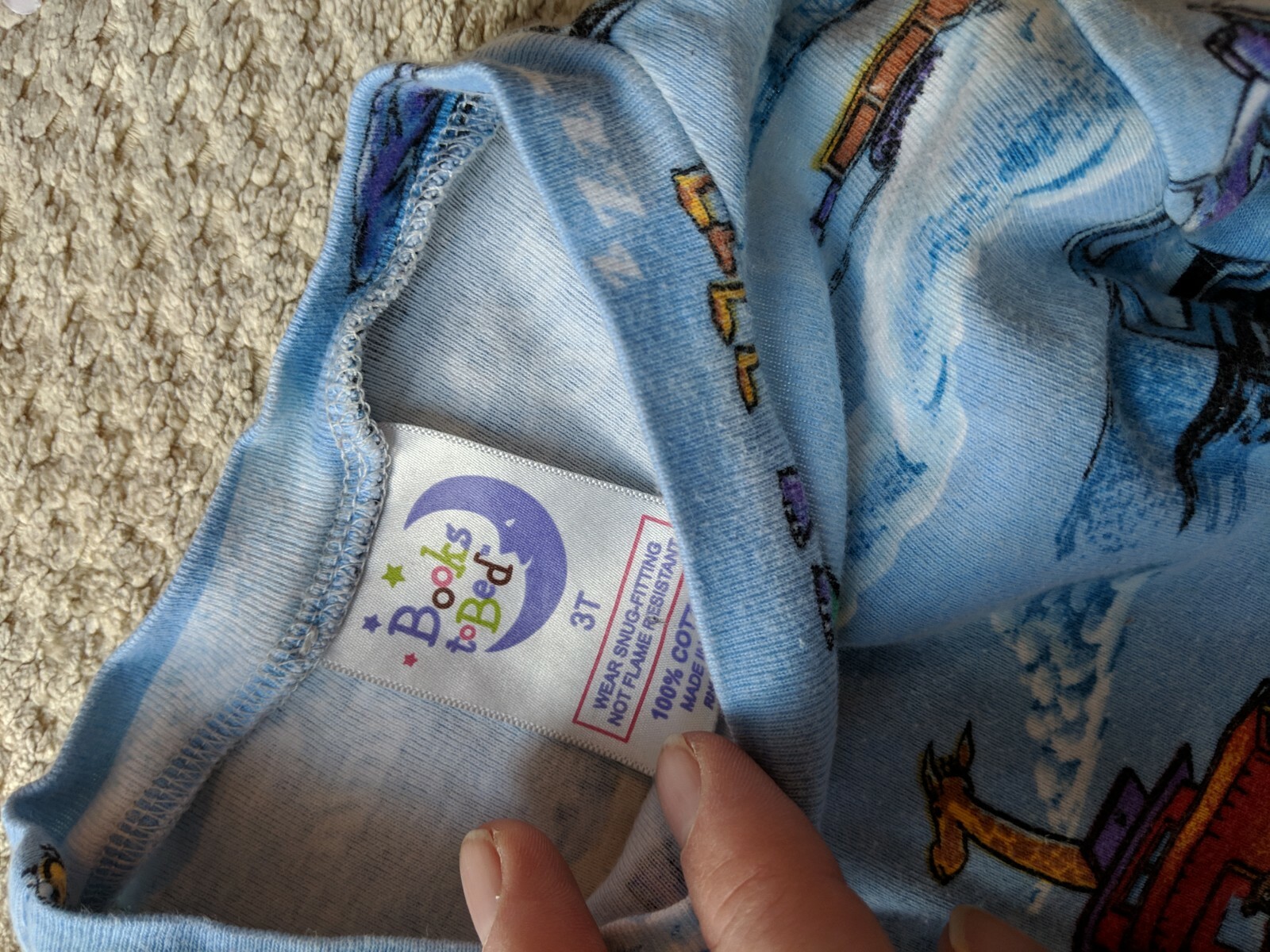 Children's Steam Train, Dream Train - Two-Piece Kid's Pajamas Boys Size 3T