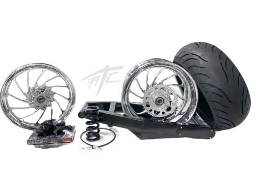 240 STEALTH FAT TIRE KIT CHROME TURBO WHEELS 06-11 KAWASAKI 240 STEALTH FAT TIRE KIT CHROME TURBO WHEELS 06-11 KAWASAKI