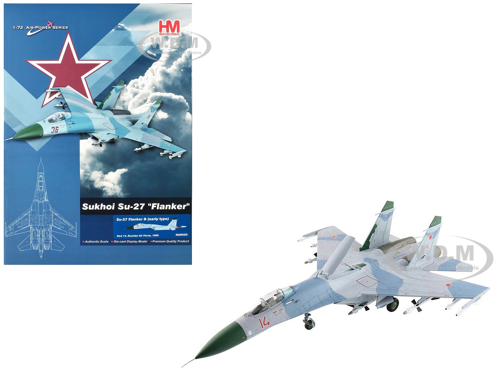 SUKHOI SU-27 FLANKER B AIRCRAFT #14 RUSSIAN AIR FORCE 1/72 SUKHOI SU-27 FLANKER B AIRCRAFT #14 RUSSIAN AIR FORCE 1/72