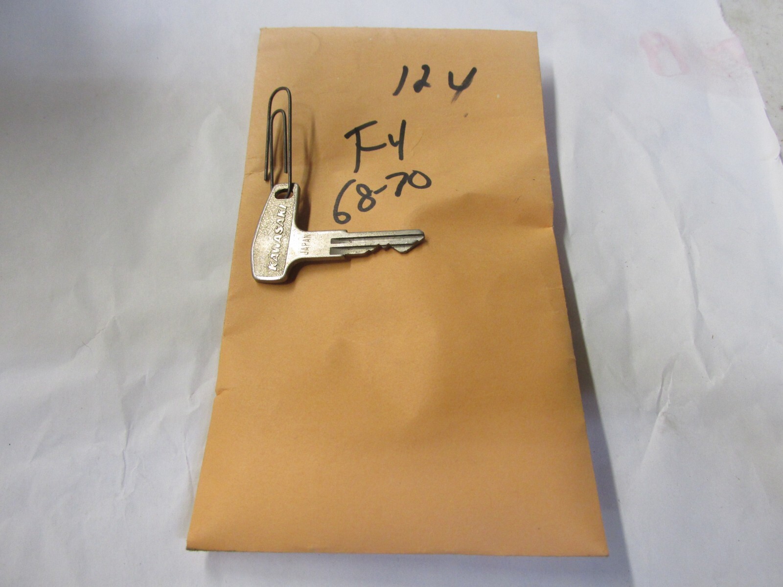 1stプレス!! ほぼ新品! S.A.C / Artisty Original Vintage Kawasaki OEM Factory Pre Cut Motorcycle Key # 124 | eBay