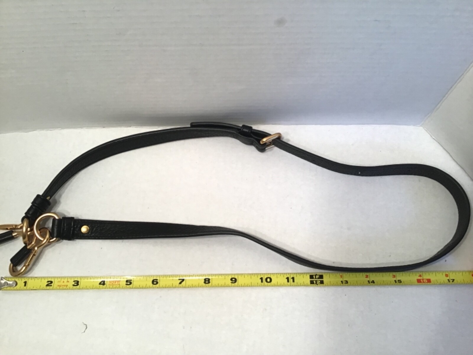 Marc by Marc Jacobs Handbag Satchel Long Strap Black Leather Gold Tone Hardware