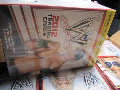 2012 Topps WWE  Factory Sealed 10 Pack Blaster Box-WWE RELIC