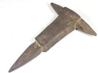 VTG 18thC Antique Hand Forged Stake Stump Anvil Old Wrought Blacksmith Tool