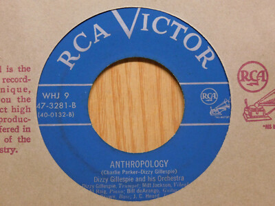 Dizzy Gillespie And His Orchestra jazz 45 Ol' Man Rebop bw Anthropology