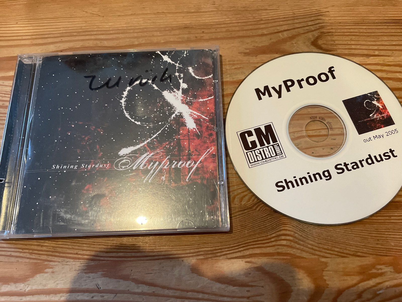 CD Metal Myproof – Shining Stardust (8 Song) CM DISTRO EURO /GODSCHILD jc cutout