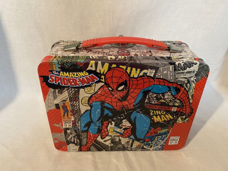 Marvel Comics Group The Amazing Spider-Man Metal Lunch Box FREE SHIPPING!!
