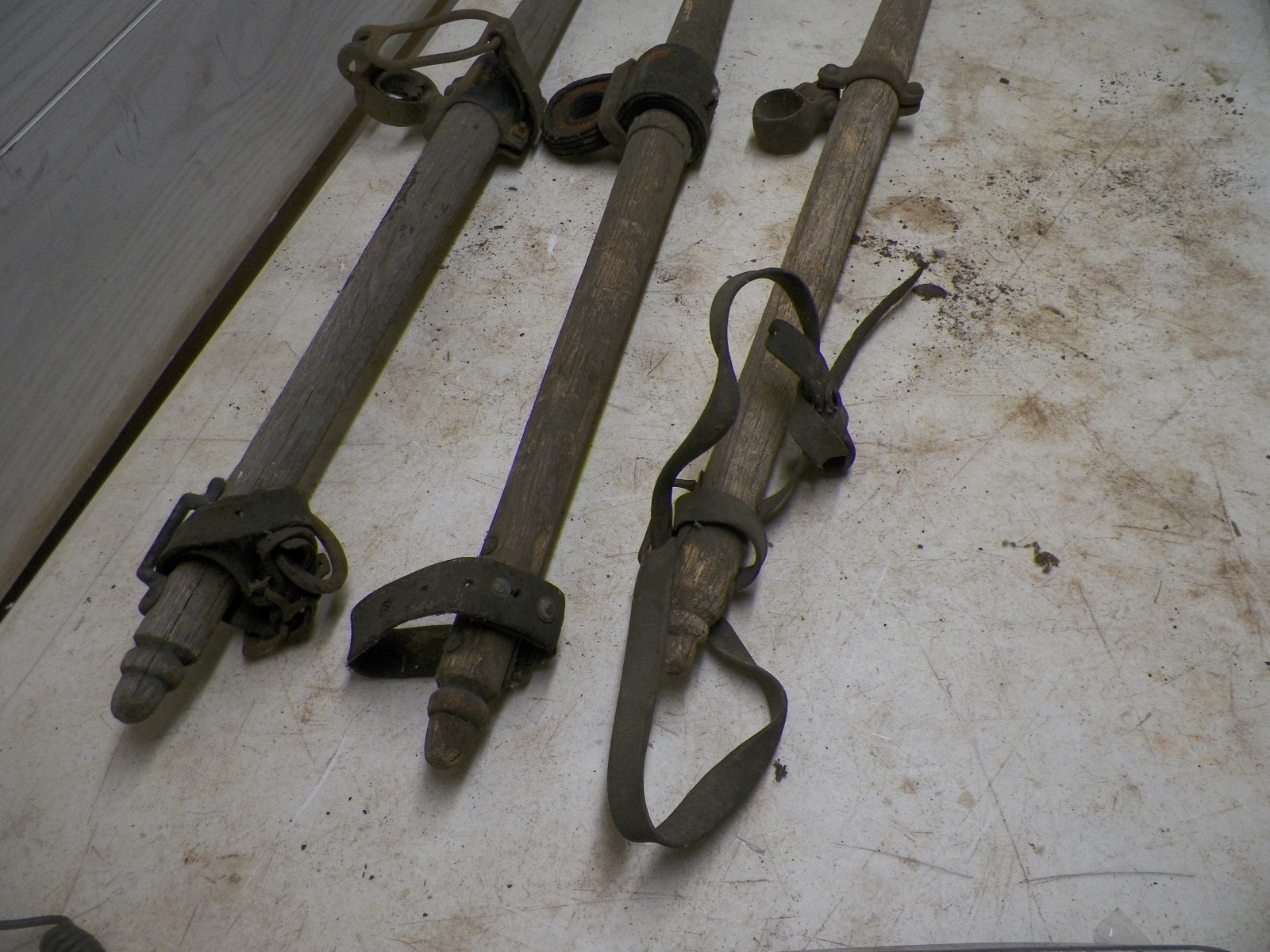 3 Old Weathered Wood Singletree Neck Yokes from Farm Horse Harness