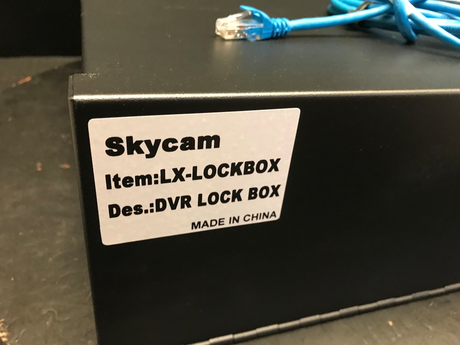 Heavy Duty DVR Security Lockbox LX w/ Fan & Cam Lock #S