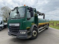 2014 DAF LF 55.220 18T DROPSIDE WITH ATLAS 104.3E CRANE