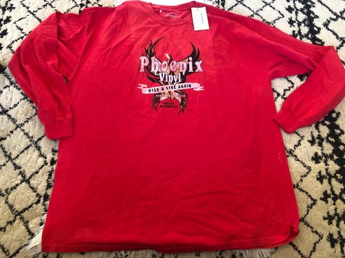 Sundance Catalog Mens Vintage Tee Long Sleeve XXL Red NWT
