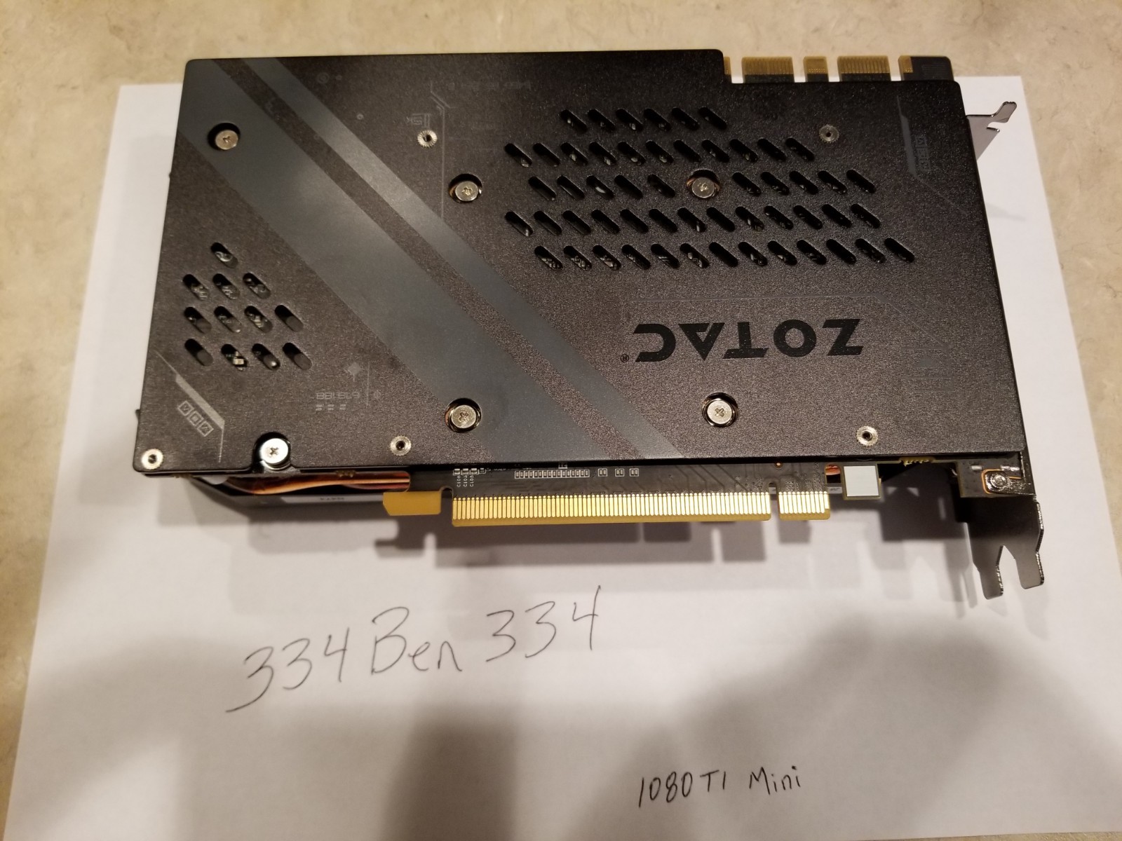 ZOTAC GeForce GTX 1080 Ti Mini 11GB GDDR5X 352-bit PCIe 3.0 VR Ready Compact