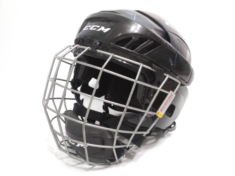 CCM FL40 XS Ice Hockey Player Kids Youth Helmet With Face Mask Black