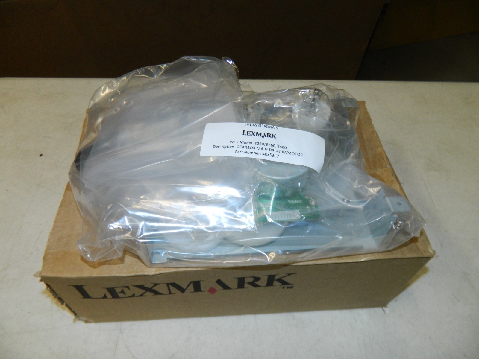 New Genuine Lexmark 40X5367 Gear Box Main Drive w/ Motor
