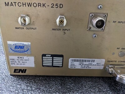 ENI mw-25D-02M1 matching network with controller 2500w 13.56mhz mks RFPP AMAT