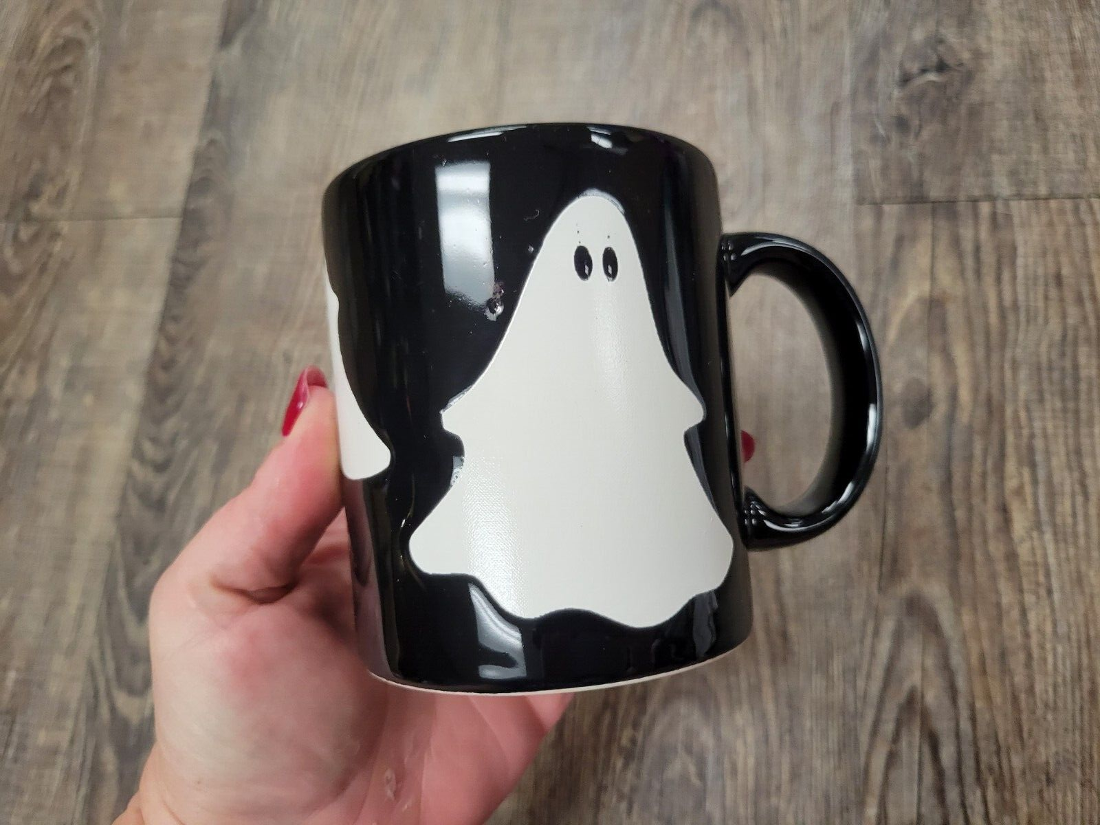 Waechtersbach Black Ghost White Halloween Mug Coffee Vintage Spain