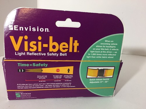 Envision Visi-belt Light Reflective Safety Belt Fluorescent Lime Yellow