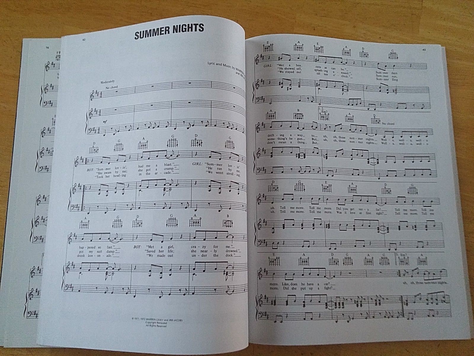 GREASE IS STILL THE WORD 20th ANNIVERSARY PVG HAL LEONARD-BARELY OPENED-PICTURES