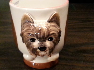 YORKIE Dog Porcelain Coffee Mug Cup Ceramic Figurine Quality By DNC Arcadia NIB