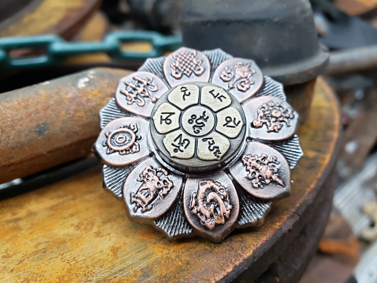 Buddha Eye Lotus All Metal Fidget Spinner Boys Girls Adults Kids ADHD Anxiety 