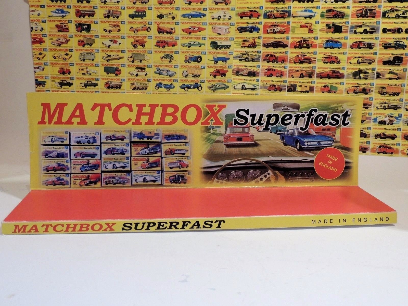 Matchbox Superfast / Display SPECIAL EDITION 13 in X 4 in