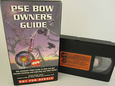 Vtg 1995 PSE Bow OWNERS GUIDE VHS Archery and arrows RARE Video Manual 