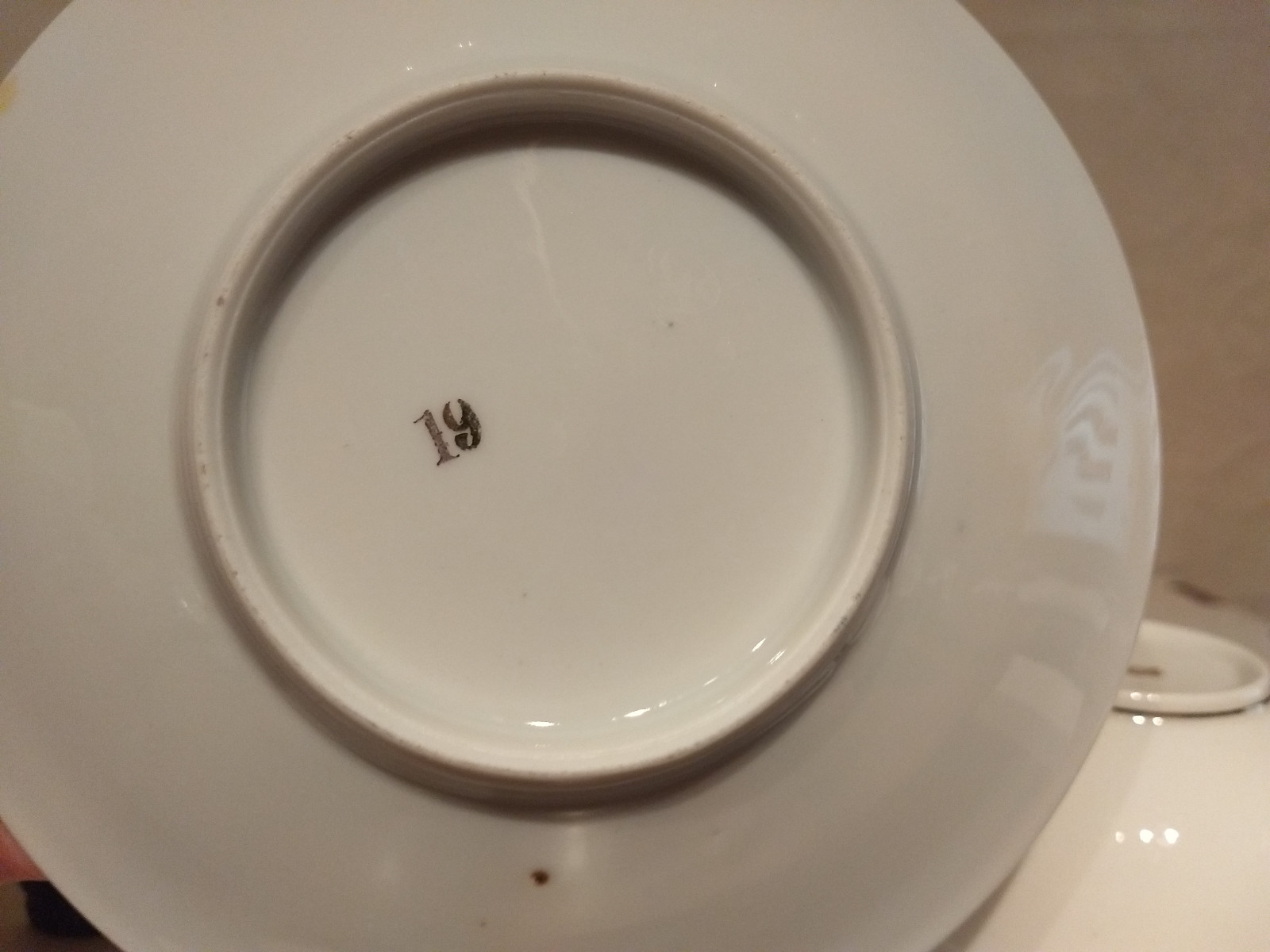 Antique CAMEO Colonial Couple WREATH RIBBON Gold Teal Porcelain CUP SAUCER Set