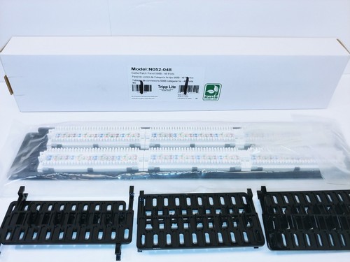 Tripp-Lite N052-048 48-Ports Patch Panel 568B Cat5e. New in box. 3 pack