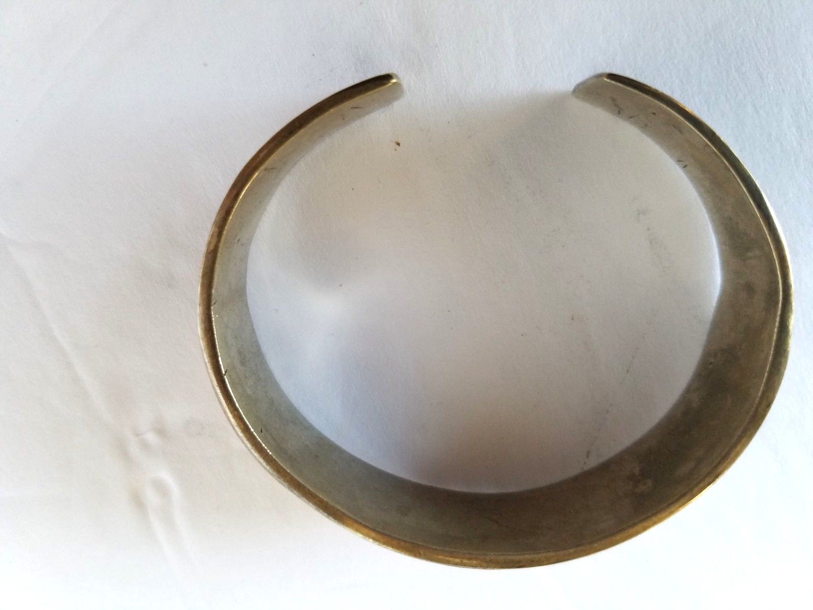 Silver Tone/ NIckle Look Cuff Bracelet Armband Middle Eastern Design