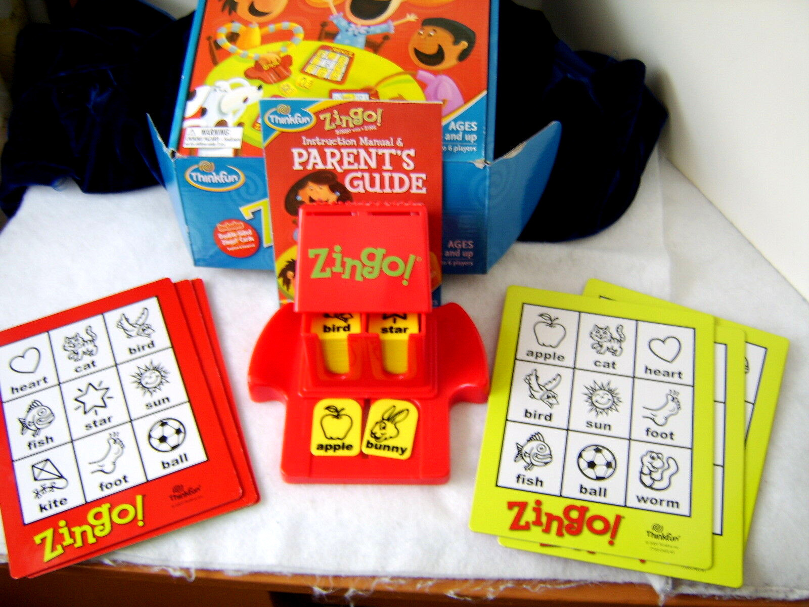 びんご Milton Bradley Bingo Game in Original Box Copyright 1936