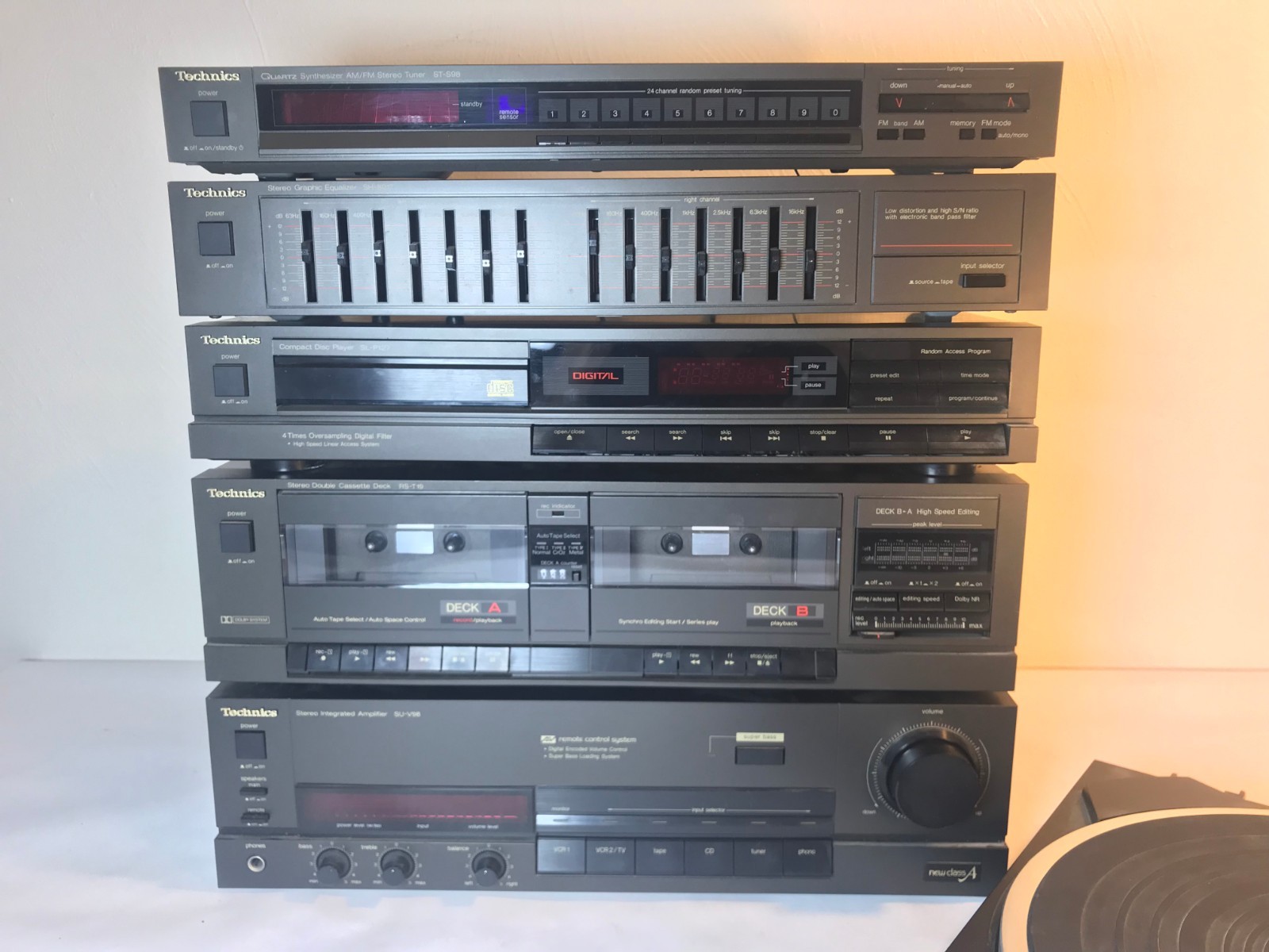 Technics Stereo System SU-V98 / RS-T19 / SL-P127 / SH-8017 / ST-S98 / SL-BD27
