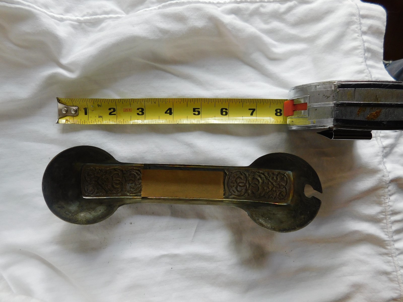 VINTAGE SILVER PLATED TELEPHONE HANDLE RECEIVER COVER