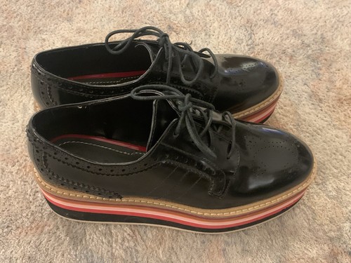 Zara Women Platform Shoes -size 38 (7.5 US) | eBay
