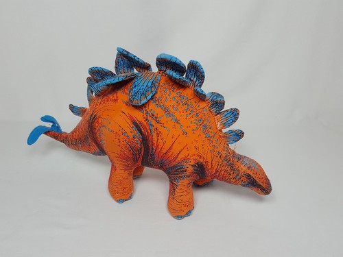 VTG Determined Productions Dinosaurs Triceratops Stegosaurus Applause Plush 1992