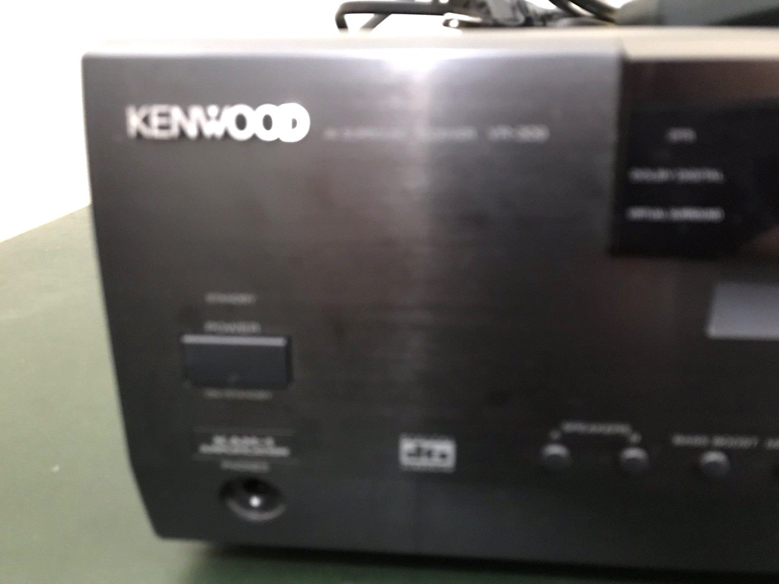 Kenwood VR 309 5.1 Channel 500 Watt Receiver Bundle w/ Remote & 3 Wires - TESTED