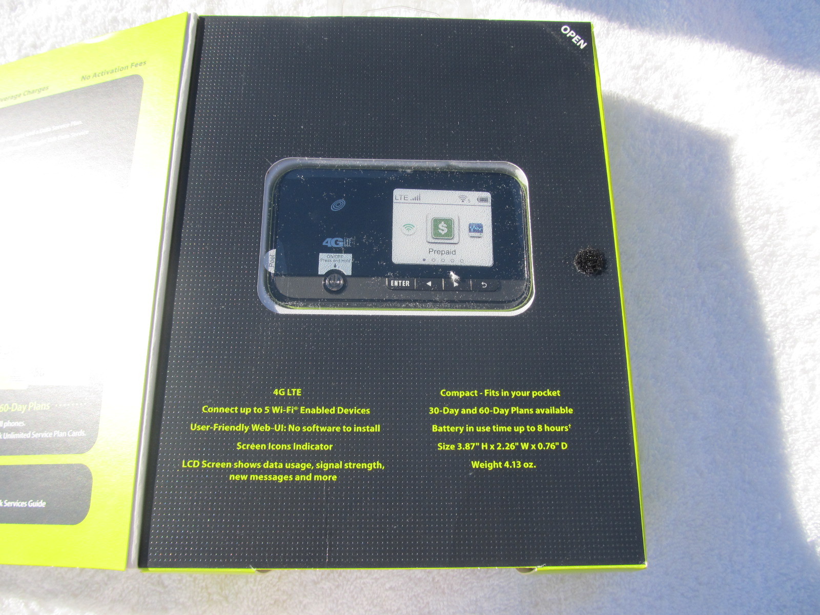 New Straight Talk ZTE Z289L Mobile Wifi Hotspot Broadband 4G LTE - 616960084747