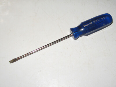 1/8'' x 3-3/4'' Slotted Screwdriver, 6-3/8'' OAL, USA, EASCO/KD # 40530