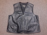 brooks leather vest