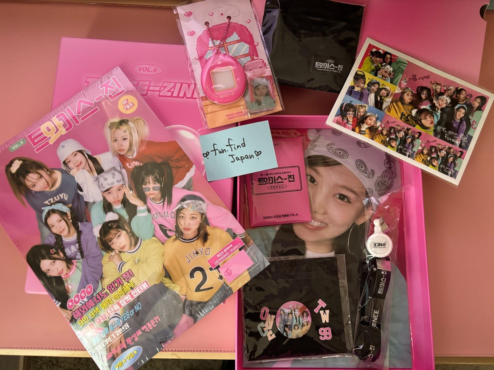 TWICE ONCE Korea Fan Club Membership 4th Generation Kit Full TWICE ONCE Korea Fan Club Membership 4th Generation Kit Full