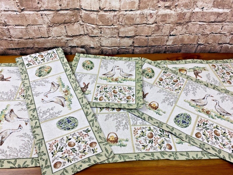 Sander Gobelin Tischset TischlÃ¤Ufer Basket Duna Patch Ostern Hase  GrÃ¶ÃEnwahl