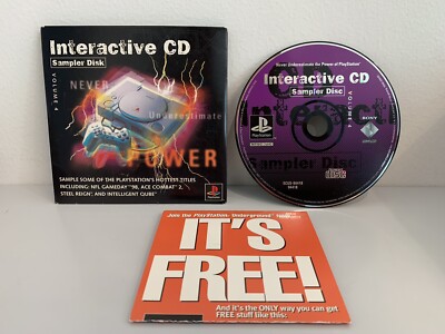 Interactive CD Sampler Disc Volume 4 Demo Sony Playstation 1 PS1 LN Complete