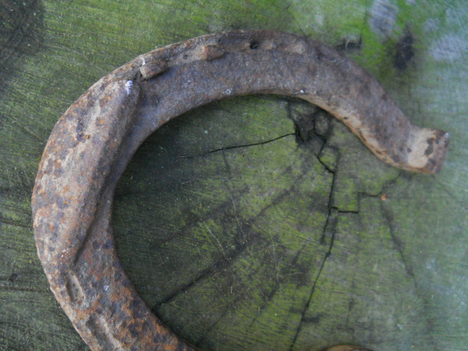 Antique X-Large Vintage Horse Shoe Rusty, Cast Iron, Primitive Farm Decor 8 1/4