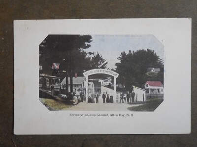 Postcard J48535  Alton Bay, NH   Entrance to Second Advent Campground  c-1907-15