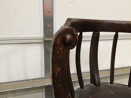 Antique American Country Store Chair-amazing Design-great Patina-CHECK IT OUT!!