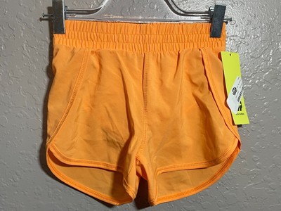 All In Motion Shorts Girl's Running Orange Extra Small 4/5