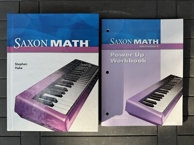 Saxon Math - Intermediate 4 - Student Edition & POWER UP Workbook - BRAND NEW
