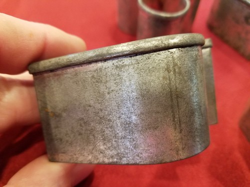 Vtg Metal Playing Card Suits Cookie Sandwich Cutter Set Heavy Rolled Edge - 0119