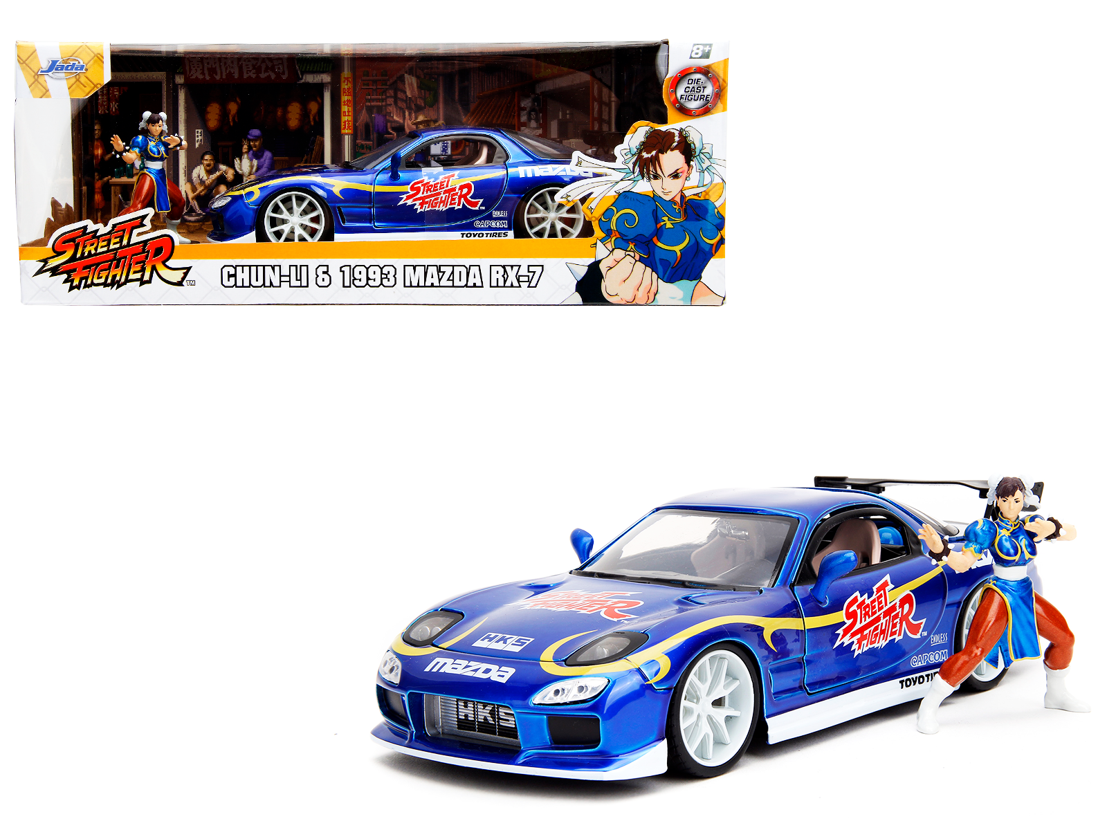 ストリートファイター 1993 マツダ RX-7 ミニカー& 春李フィギュア Amazon.co.jp: ストリートファイター 1/24スケール ダイキャスト