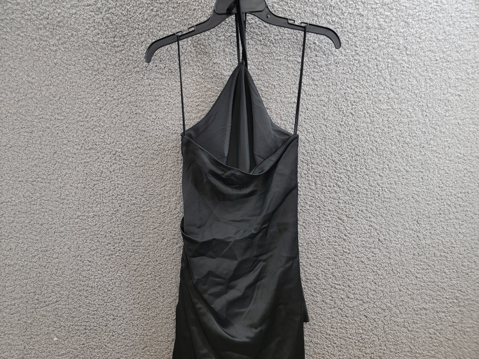SIMKHAI Hansel Halter Neckline Gown Women's 0 Black Sleeveless Back Zip Closure - Picture 9 of 14
